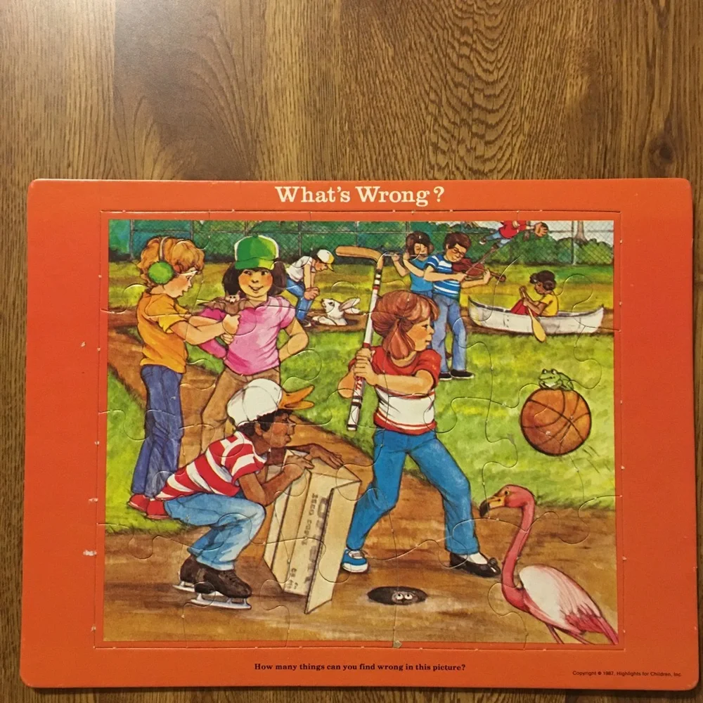 Vintage “Highlights” pack of 4 puzzles